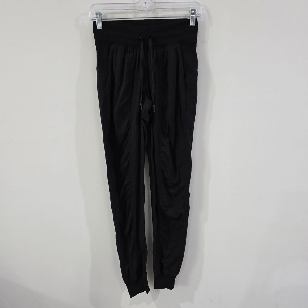 Lululemon Street To Studio Dance Pants Size 2 Black Workout Gym Athleisure